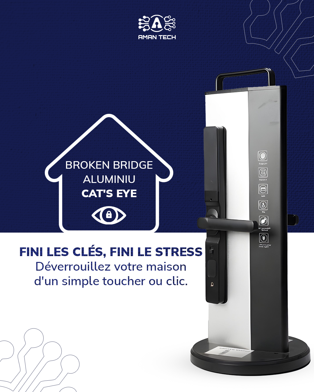 Modèle "Broken Bridge Aluminium – Cat’s Eye"